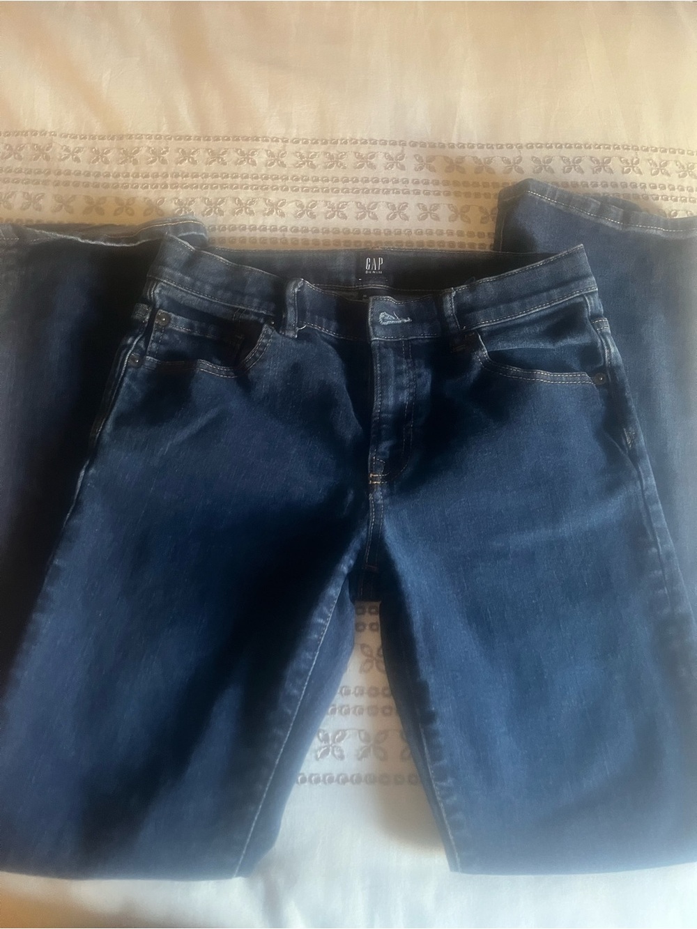 GAP Boys Regular Jeans in Dark Blue Denim Size 16